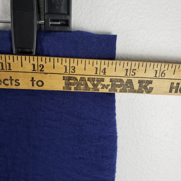 Habitat Women's M 2Pc Casual‎ Set Toggle Button Tunic Elastic Pants Blue Gauze - Picture 9 of 14